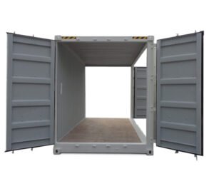 Contenedor High-cube de 20 pies con puerta doble y puerta lateral
