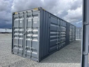 Contenedor 40 pies High cube con 2 puertas laterales