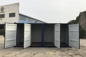 Contenedor 20 pies con 4 puertas de almacenamiento
