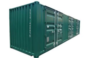 Contenedor de 40 pies con 6 puertas de almacenamiento