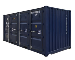 Contenedor 20 pies con 4 puertas de almacenamiento