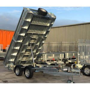 Remolque basculante galvanizado 2 ejes