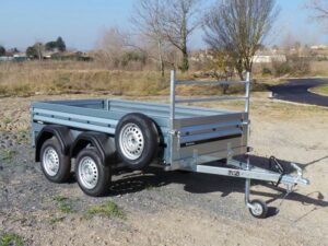 Remolque Brenderup 2260 T – 750 kg – Doble eje con lanza en V