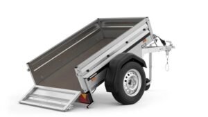 Remolque Brenderup 1150 S – 500 kg – Basculante con rejas metálicas